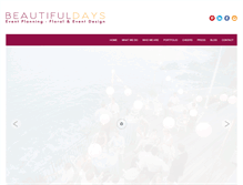 Tablet Screenshot of beautifuldaysevents.com
